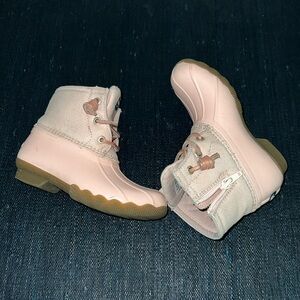 Sperry kids pink boots size 11